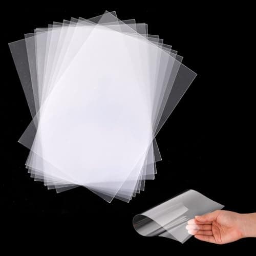Image of ElevateTech Clear Plastic Sheet PET 10Pcs Flexible Lightweight Thin Panels Sheets Shatterproof Glass Alternative Durable PET Sheet Panels for DIY Craft Projects Picture Poster Frames Frames Arts Craft