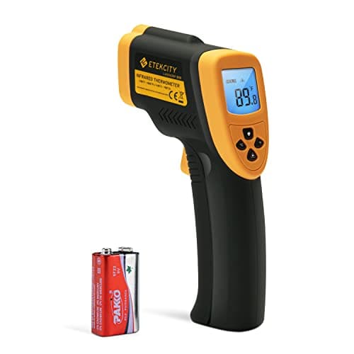 Image of Etekcity Lasergrip 800 Non-contact Digital Laser IR Infrared Thermometer, Temperature Gun, -50°C~750°C ( -58°F~1382°F ), Yellow/Black (Not suitable for measuring body temperature)