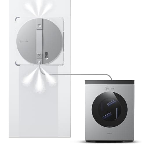 Image of ECOVACS WINBOT W3 Omni Robot Window Cleaner with Auto Pad Washing & Multi-Functional Station, 8000Pa Suction, Intelligent Cleaning with Triple Nozzle Water Sprayer, 12-Level Protection
