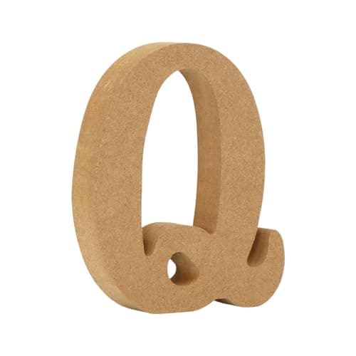 Image of Wooden Letters White Alphabet Wedding Birthday Party Home Decorations (Q, One Size)