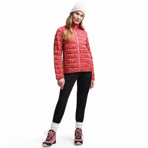 Image of Regatta Womens Orla Kiely Printed Baffled Padded Jacket - Red - 18