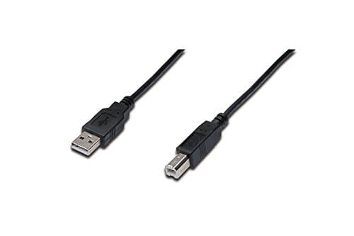 Image of DIGITUS USB 2.0 cable - 1.8 m - USB-A to Type-B - 480 Mbps - connection cable for computers, notebooks, hubs, printers - black