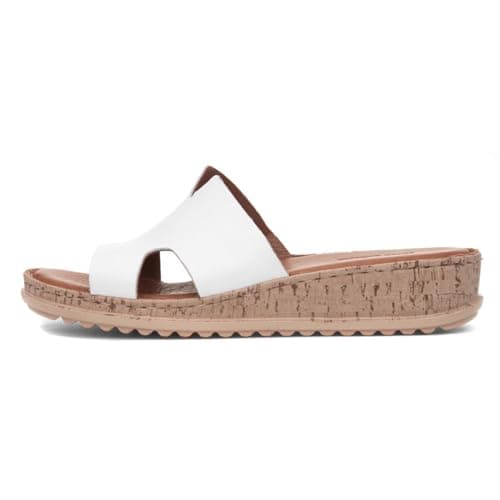 Image of Hush Puppies Female Eloise Mule Sandal, White, 4