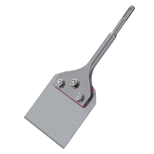 Image of TOPWAY 4-Inch SDS-Plus Floor Scraper Chisel (265x100mm) for Removal of Tiles, Floor Adhesive, Carpets, Linoleum, Plywood, and Wall Surfaces