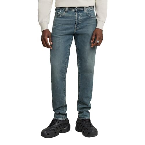Image of G-STAR Men's Morry FWD Regular Tapered Jeans, Blue (worn in glace D26141-D775-H139), 32W / 32L