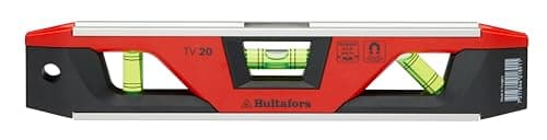 Image of Torpedo Spirit Level 23 cm I Hultafors I Magnetic Spirit Level with 3 Unbreakable vials 45°/ 90°/ 180° I Made in EU I Ultra-Robust for a Variety of Measurements I 401893