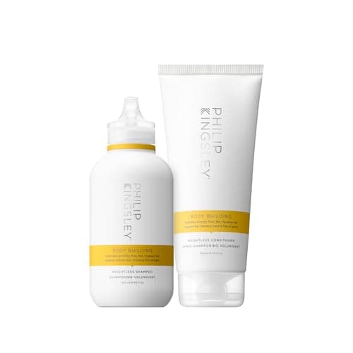 Image of Philip Kingsley | Body-Building Volumising Shampoo and Conditioner Duo Set | Hydrate, Thicken, Volumise Hair | Lifts and Adds Shine | 250ml and 200ml