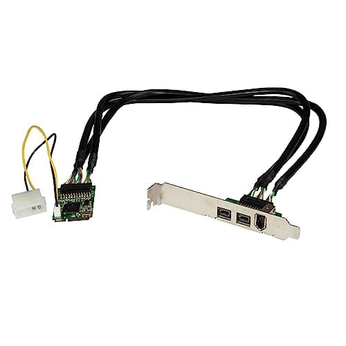 Image of StarTech.com 3 Port 2b 1a 1394 Mini PCI Express FireWire Card Adapter - FireWire adapter - PCIe Mini Card - FireWire 800 - 2 ports + 1 x FireWire (MPEX1394B3)