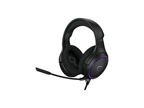 Image of Cooler Master MH650 RGB Gaming Headset with Virtual 7.1 Surround Sound - Cross-Platform Compatible with 50mm Neodymium Audio Drivers, Ultra-Clear Boom Mic and Portable Frame - USB Type A, Black