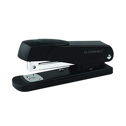 Image of Finchley Q-Connect Half Strip Metal Stapler Black (Capacity: 20 sheets of 80gsm paper) KF01044