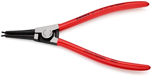 Image of KNIPEX Circlip Pliers for External Circlips on Shafts Self-Service Card with Plastic Coating 210 mm, 46 11 A3 SB
