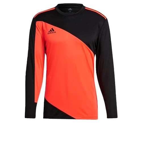 Image of adidas Men's Squadra 21 Goalkeeper Jersey, Black/App Solar Red, M
