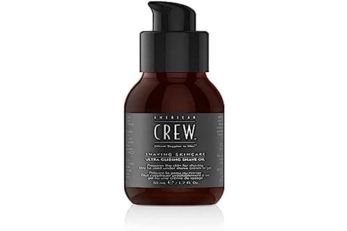 Image of American Crew Ultra Gliding Shave Oil, Nourishes & Softens Beard Hair (50ml) Irritation Preventing Formula, Grooming for Men