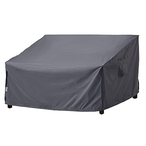 Image of F&J Outdoors Garden Sofa Covers Waterproof 3 Seater Bench Cover Deep Seat Couch Protective Covers Rattan Patio furniture Cover PU Coating Rip-stop Fabric 138x84x61/81cm