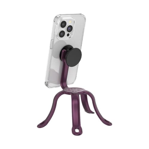 Image of PopSockets: PopMount 2 Flex - Non-Adhesive Flexible Silicone Mount and Tripod for Smartphone and Tablet - Red Wine, 807156