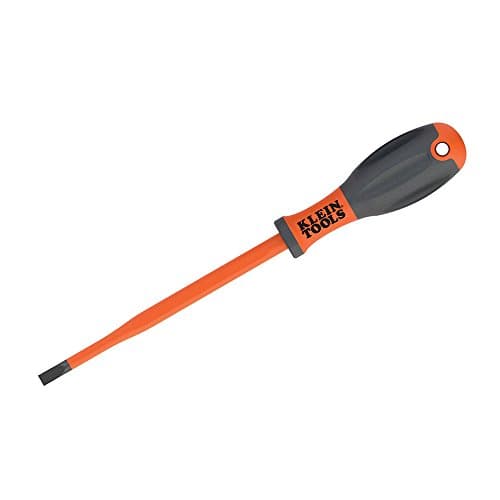 Image of 150 mm VDE Insulated Screwdriver, 6.5 mm CAB Tip Klein Tools 32245INS , Orange