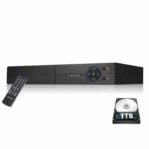 Image of NANO BOX 4 Channel CCTV DVR 5MP Lite 5-in-1 Hybrid Digital Recorder HD BNC Imputs Supports AHD TVI CVI CVBS, Analog Cameras And IP Cameras, Remote Access (4 CH+1TB HDD)