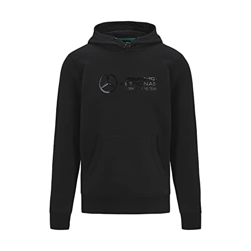 Image of Mercedes AMG Petronas Formula One Team - Official Formula 1 Merchandise - Stealth Logo Hoodie - Black - XS