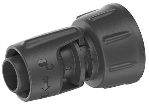 Image of Gardena Micro-Drip-System Tap Connector 13 mm 1/2 inch-3/4 inch Thread: Adapter for Easy Assembly on a tap (Thread 3/4 inch), Reusable and Sustainable (13222-20)