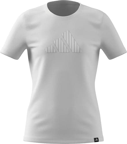 Image of adidas Girl's Everyday Glam Graphic T-Shirt Junior, White, 11-12 Years