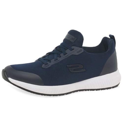 Image of Skechers Women's Squad Sr Trainer, Navy Flat Knit, 6 UK