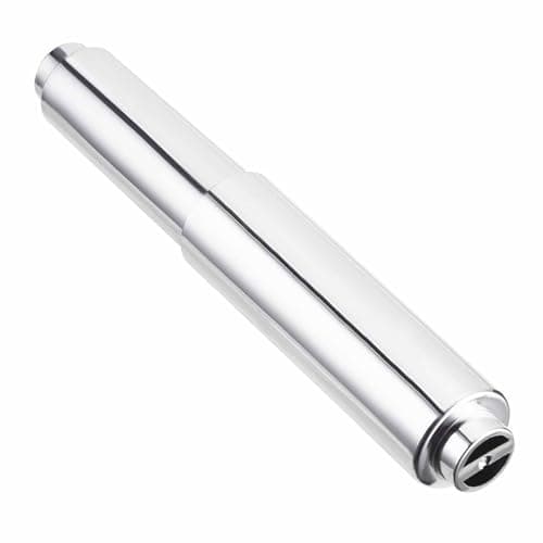 Image of Silver Toilet Paper Roller Replacement for Toilet Roll Holder Plastic Toilet Tissue Holder Spindle Restaurant WC Insert in Bathroom Kitchen Home Supplies Accessories
