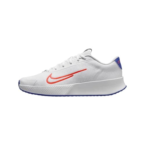 Image of NikeCourt Vapor Lite 2 Men's Hard Court Tennis Shoes (DV2018-106, White/Hyper Royal/Hyper Crimson), White/Hyper Royal/Hyper Crimson, 7 UK
