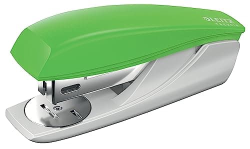 Image of Leitz NeXXt Recycle Small Stapler, 25 Sheets, with Mini Staple Remover, Includes 200 Staples, Steel & Recycled Plastic, 100% Recyclable, Eco Friendly, Recycle Range, Green, 56060055