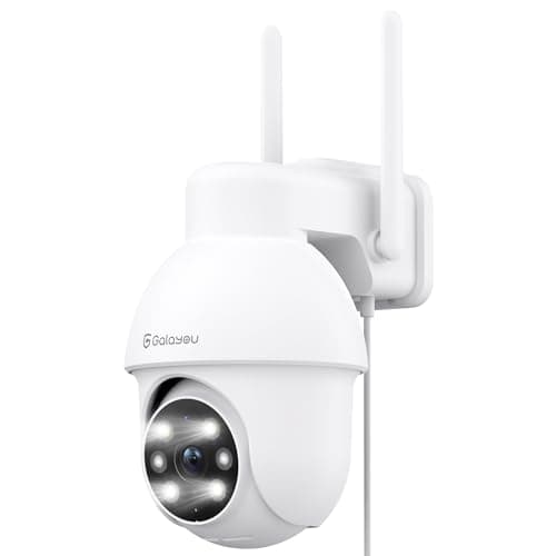 Image of GALAYOU 2K Security Camera Outdoor, 360° CCTV Camera, Home Security WiFi Camera with Color Night Vision, Pan-Tilt View, App Notification, 2-Way Audio Y4