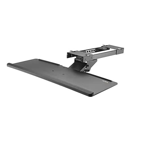 Image of StarTech.com Under-Desk Adjustable Keyboard Tray (Black)