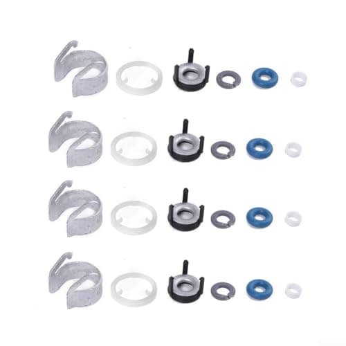 Image of Injector Seal Repair Kit 06H998907A Fuel Injector O Ring Set Plastic Bushing Gaskets Compatible with Engine Fuel System Parts Replacement Seals