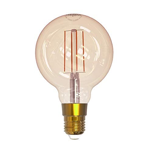 Image of Link2Home E27 Balloon WiFi LED Filament Lamp Smart Light Bulb – Dimmable, Wide-Spectrum White Light with Alexa and Google Voice Control