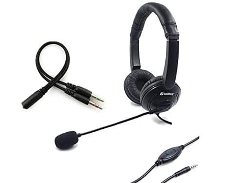 Image of Sandberg (326-15 MiniJack Headset, 3.5mm, Uni-directional Microphone, Saver Headset