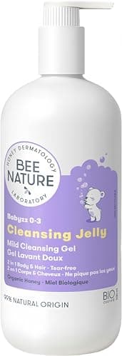 Image of Bee Nature - 2 in 1 Baby Wash - Organic Honey - Relieves Rash Eczema - Cleanse & Moisturize - Tear-Free - Suitable for Newborns with Dry, Sensitive Prone-Eczema Skin - 500ml
