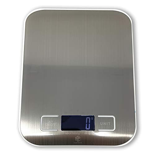 Image of Kitchen Scales MSC Digital Electronic Coffee Weighing Scale for Cooking Baking High-Precision Food, Jewelry Weight Scales, LCD Display, Multifunctional, Tare Feature, Stainless Steel 5kg-AAA