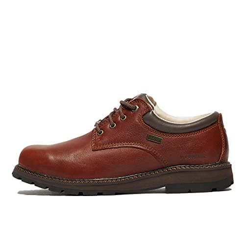 Image of Brasher Men’s Country Classic Walking Shoes with High Traction Rubber Sole & Cushioned Footbed, Durable Leather, Waterproof, Breathable, Camping, Outdoors, Hiking & Trekking Footwear, Brown, UK12