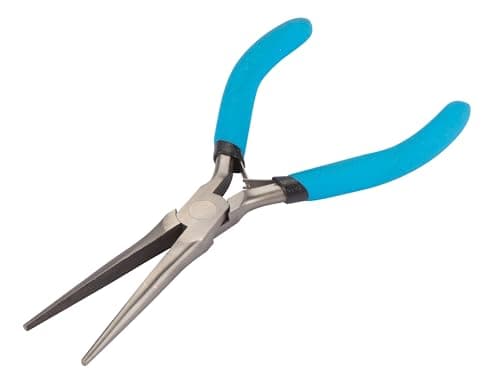 Image of Blue Spot 08510 Mini Needle Nose Plier with Dipped Handle - Blue