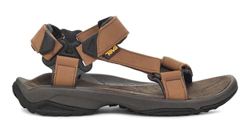 Image of Teva Men's Terra Fi Lite Leather Sports and Outdoor Sandal, Brown (Brown Brn), 10 UK (44.5 EU)