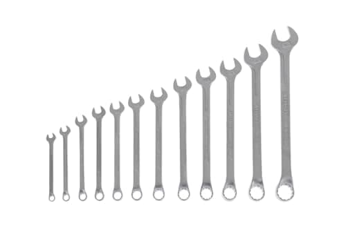 Image of GEDORE 12-pc. Combination spanner set, AF 6-19 mm, Offset, Bi-hex, UD profile, Spanner set, 1 B-0112