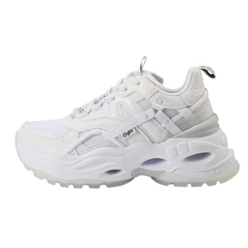 Image of Buffalo Triplet Harrow, Women’s Sneaker, White, 5 UK (38 EU)