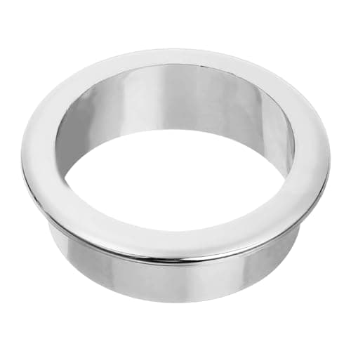 Image of sourcing map 1 Pcs 1.77 inch (45mm) Nylon Desk Grommets, Plastic Cable Hole Cover, Wire Cord Cable Organizer for Computer Desk Cabinet, Silver