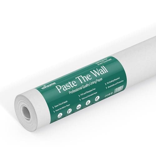 Image of Paste The Wall Lining Paper for Walls Paintable Wallpaper - Backing Paper Plain White Thick Painting Paper, Heavy Duty PVC Free and Breathable | 10m Roll