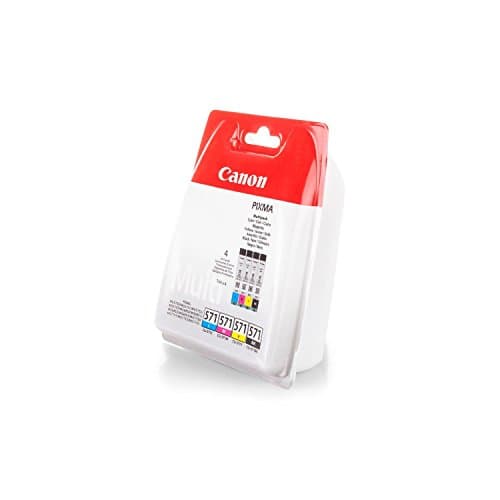 Image of Canon CLI-571 Multipack Ink Cartridges Black, Cyan, Magenta, Yellow – Ink Cartridges (Black, Cyan, Magenta, Yellow, Pixma MG575x, MG685x, MG775x, Inkjet, 4 Pieces)