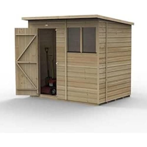 Image of Forest Garden Beckwood 7x5 Pent Shed | 2 Windows |25 Year Anti-Rot Guarantee