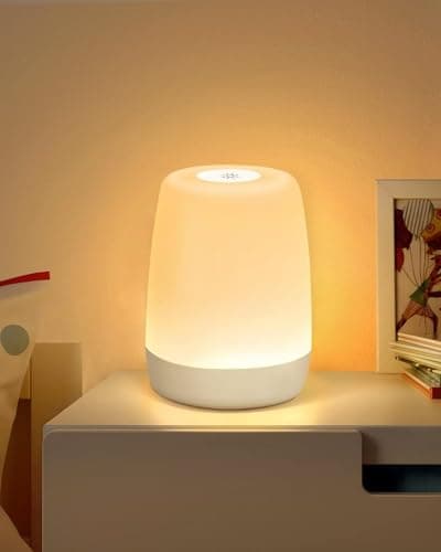 Image of MEDE Night Light Baby Touch Lamps Bedside Dimmable Nightlight,LED Childrens Night Light Kids with Timer & RGB Changing & Memory,USB Rechargeable Portable Bedside Table Lamp for Bedroom Breastfeeding