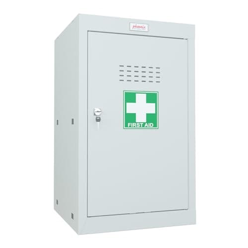 Image of Phoenix MC0644GGK Size 3 Light Grey Medical Cube Locker with Key Lock