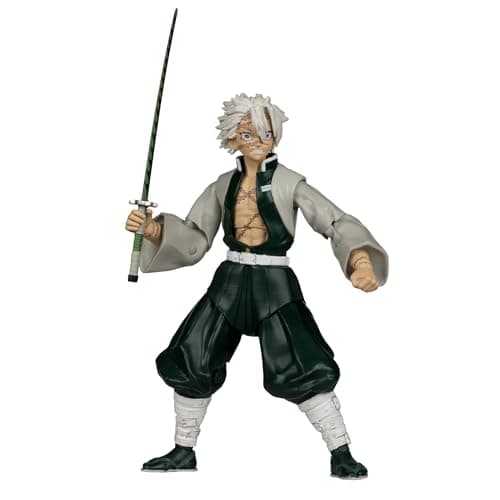 Image of Demon Slayer Kimetsu no Yaiba Action Figure Sanemi Shinazugawa 17 cm