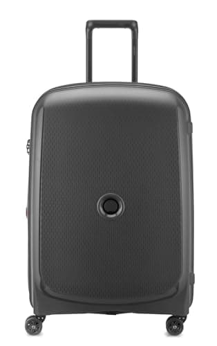 Image of DELSEY PARIS - BELMONT PLUS - Slim rigid cabin suitcase - 55x40x20 cm - 33 liters - XS - Black