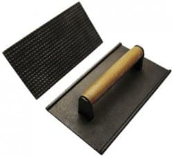 Image of Samuel Groves - Cast Iron Steak Weight and Burger Press Black Prevent Meat Curling
