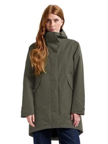 Image of Didriksons - Kate Parka - Women's Padded Winter Jacket - Waterproof and Windproof - Swedish Design - Dark Green